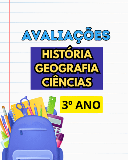 avaliação ciencias, história e geografia 3º ano