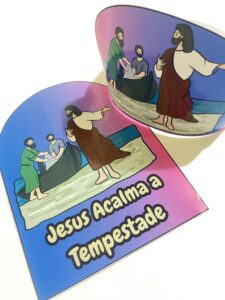 Jesus Acalma a Tempestade – Luva Interativa + Coroa da Calma