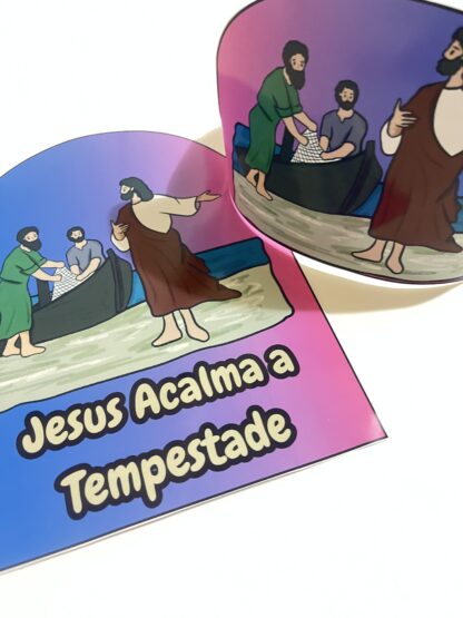 Jesus Acalma a Tempestade - Luva Interativa + Coroa da Calma - Imagem 4