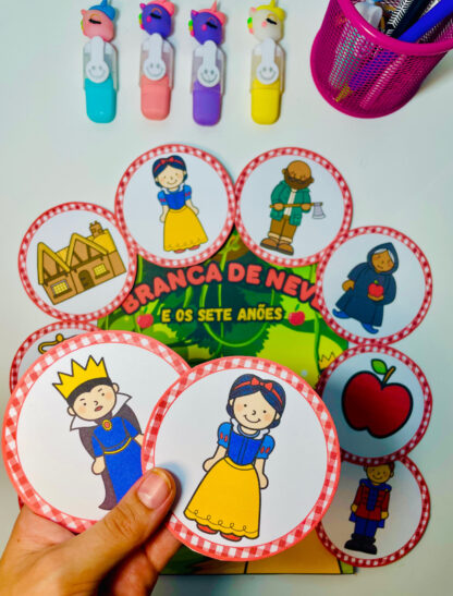Luva de história A Branca de neve - Imagem 5