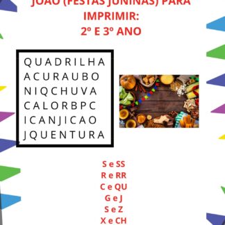 Atividade de São João (Língua Portuguesa)