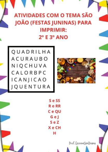 Atividade de São João (Língua Portuguesa)