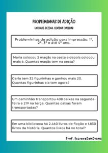 Probleminhas de Adição