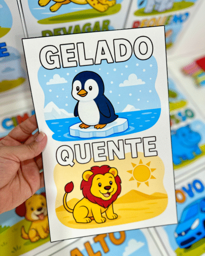 Fichas ilustradas para trabalhar Conceitos na Educação Infantil - Imagem 3