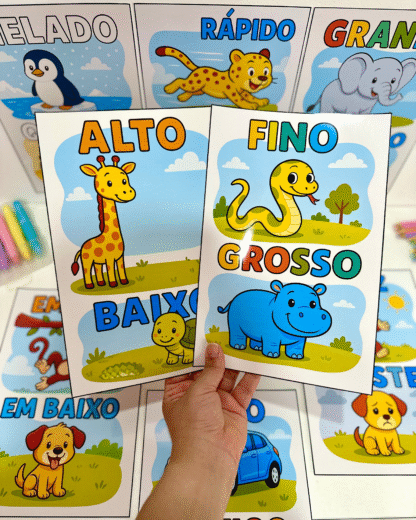 Fichas ilustradas para trabalhar Conceitos na Educação Infantil - Imagem 6