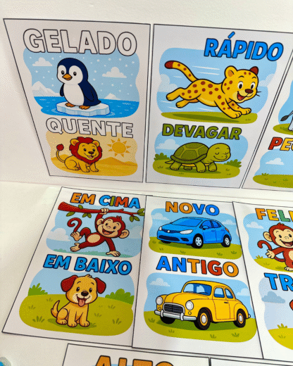 Fichas ilustradas para trabalhar Conceitos na Educação Infantil - Imagem 8