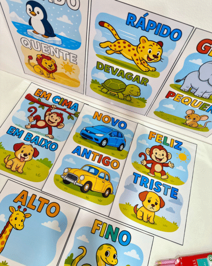 Fichas ilustradas para trabalhar Conceitos na Educação Infantil - Imagem 10