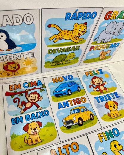Fichas ilustradas para trabalhar Conceitos na Educação Infantil - Imagem 12