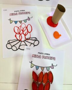 Atividade festa junina – minha fogueira