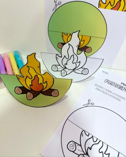 Fogueira Dançante – Atividade Junina para Educação Infantil