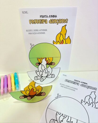 Fogueira Dançante – Atividade Junina para Educação Infantil - Imagem 2