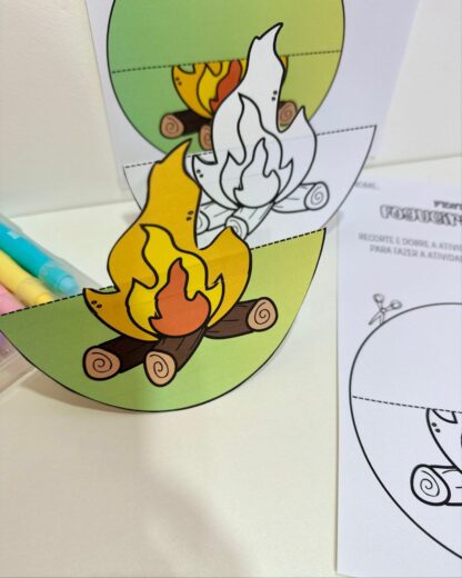Fogueira Dançante – Atividade Junina para Educação Infantil - Imagem 3