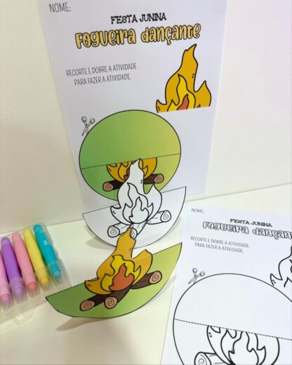 Fogueira Dançante – Atividade Junina para Educação Infantil - Imagem 4
