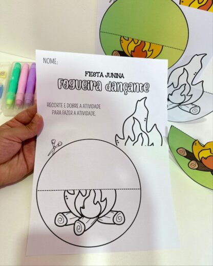 Fogueira Dançante – Atividade Junina para Educação Infantil - Imagem 7
