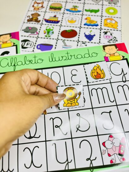 Alfabeto Ilustrado – Letras Bastão e Cursiva  - Imagem 3
