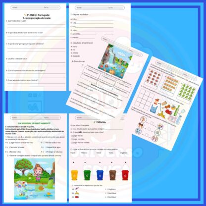 E- Book: Lilica e Lalá - As Defensoras da Natureza + Sequência Didádica ( Português / Matemática / Ciências - Imagem 2