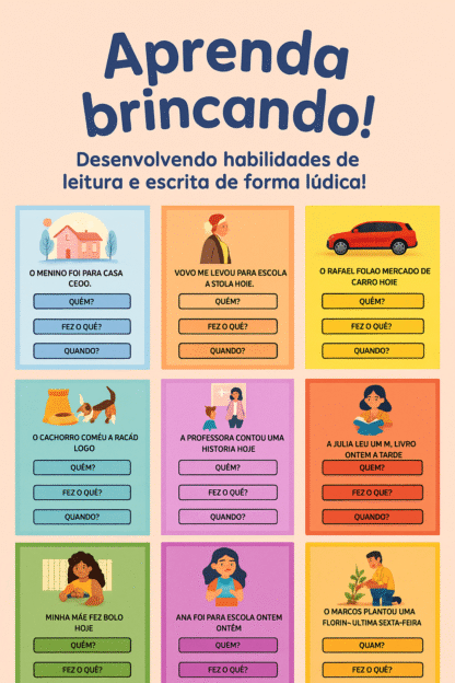 Desenvolvendo habilidades de leitura e escrita de forma lúdica