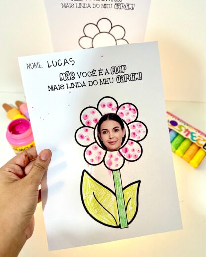 Atividade Dia das Mães - A flor do meu jardim