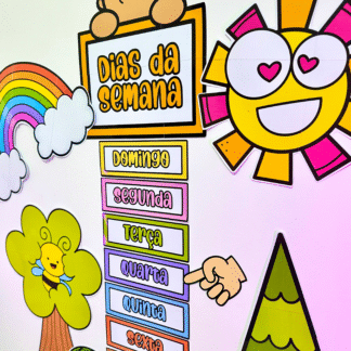 Painel Dias da Semana para turmas da Educação Infantil e séries iniciais do Ensino Fundamental- Saise Educar