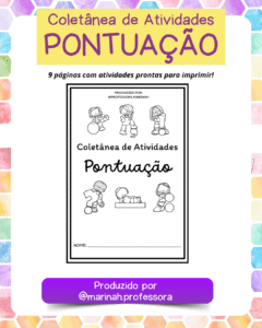 Pacote de Atividades de Pontuação – 9 Folhas Prontas para Imprimir