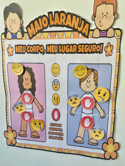 🧒👧 Painel Interativo Semáforo do Toque Maio Laranja – Meu Corpinho é Meu - Image 6