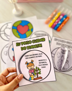 📗💚 Livrinho Eu Posso Cuidar do Planeta 🌍🌱 | Recurso Dia do Meio Ambiente