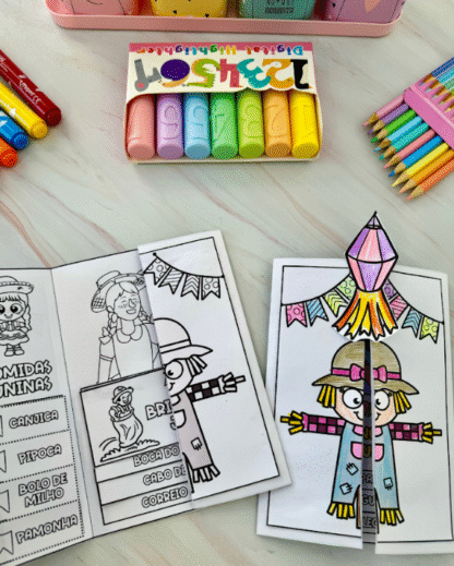 🎉 Lapbook Junino – Brincadeiras e Comidas Típicas Festa Junina! ! 🌽🎨 - Image 4