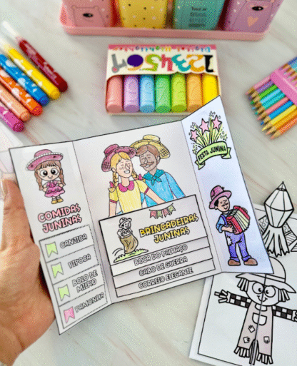 🎉 Lapbook Junino – Brincadeiras e Comidas Típicas Festa Junina! ! 🌽🎨 - Image 2
