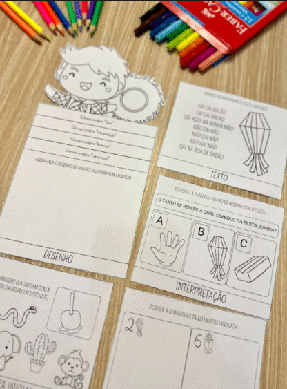 📚 Flipbook Festa Junina – Atividades de Interpretação! 🎉🌽 - Image 6