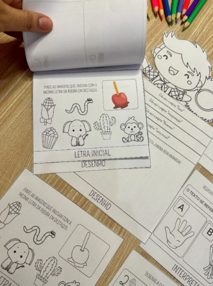 📚 Flipbook Festa Junina – Atividades de Interpretação! 🎉🌽 - Image 7