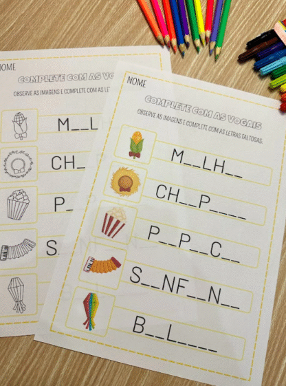 🎉 Apostila de Atividades - Festa Junina 🌽✏️ - Image 2