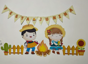 🎉 Painel + Moldura para Foto – Festa Junina 📸🎊