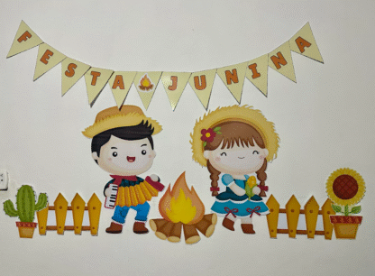 🎉 Painel + Moldura para Foto – Festa Junina 📸🎊