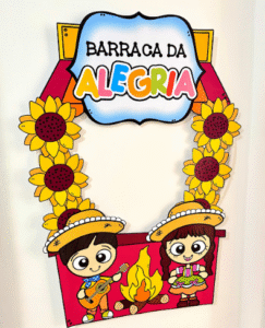 BAMBOLÊ BARRACA DA ALEGRIA – FESTA JUNINA (MOLDURA PARA FOTOS)