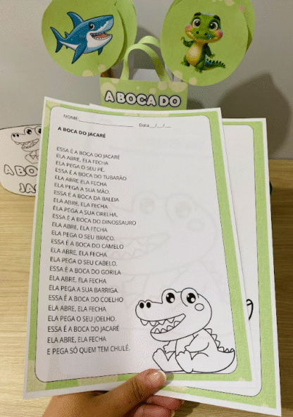🎶 Sacola Musical – A Boca do Jacaré | Educação Infantil | PDF Lúdico - Image 6