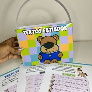 Maletinha dos Textos Fatiados - Leitura e compreensão de texto