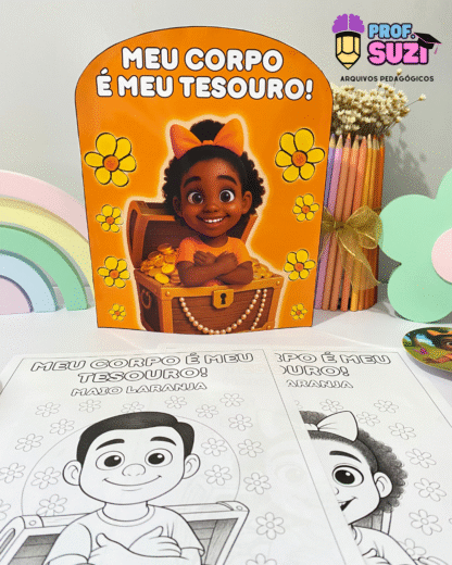 Luva de Histórias "Meu Corpo é Meu Tesouro" – Especial Maio Laranja! - Imagem 2