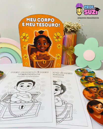 Luva de Histórias "Meu Corpo é Meu Tesouro" – Especial Maio Laranja! - Imagem 6