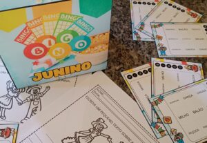 BINGO JUNINO MAIS DIVERTIDO E COMPLETO PARA SUA SALA DE AULA!