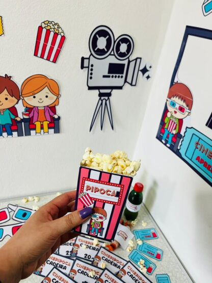 🍿 Cine Pipoca – Kit Completo para Imprimir | Dia das Crianças, Férias ou Dia Especial - Image 8