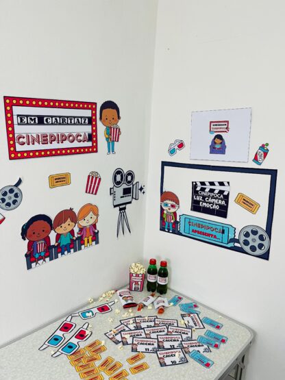 🍿 Cine Pipoca – Kit Completo para Imprimir | Dia das Crianças, Férias ou Dia Especial - Image 2