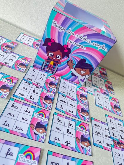 🎲 Bingo das Sílabas Simples Cursivas | PDF Educativo | Letra Cursiva - Imagem 6