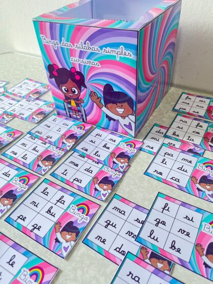 🎲 Bingo das Sílabas Simples Cursivas | PDF Educativo | Letra Cursiva - Imagem 5