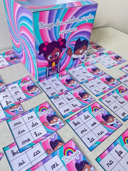 🎲 Bingo das Sílabas Simples Cursivas | PDF Educativo | Letra Cursiva - Imagem 3