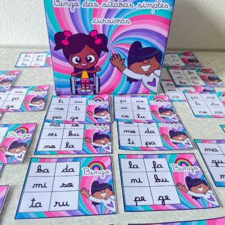 🎲 Bingo das Sílabas Simples Cursivas | PDF Educativo | Letra Cursiva