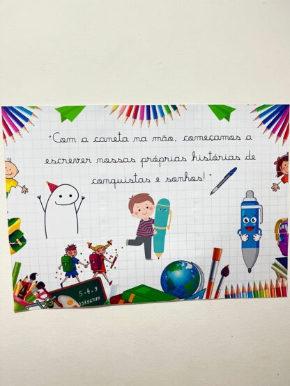 ✍️ Painel Festa da Caneta – Transição para Letra Cursiva | Recurso Pedagógico para Imprimir - Image 2
