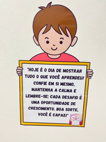 🎯 Painel Boa Prova – Incentivo para os Dias de Avaliação | Recurso para Imprimir