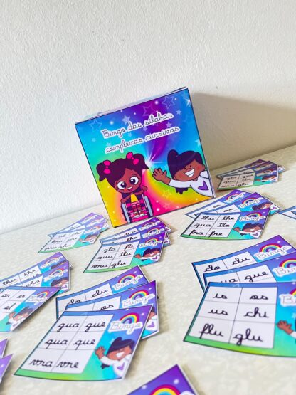 🎲 Bingo das Sílabas Complexas Cursivas | PDF Educativo | Letra Cursiva - Image 7