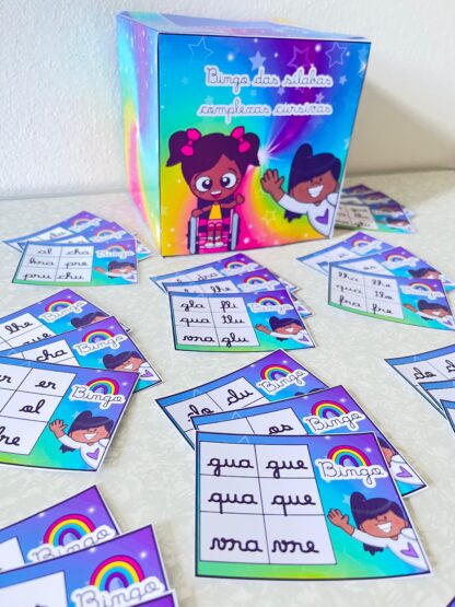 🎲 Bingo das Sílabas Complexas Cursivas | PDF Educativo | Letra Cursiva - Image 5