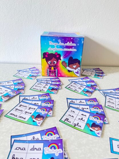 🎲 Bingo das Sílabas Complexas Cursivas | PDF Educativo | Letra Cursiva - Image 4
